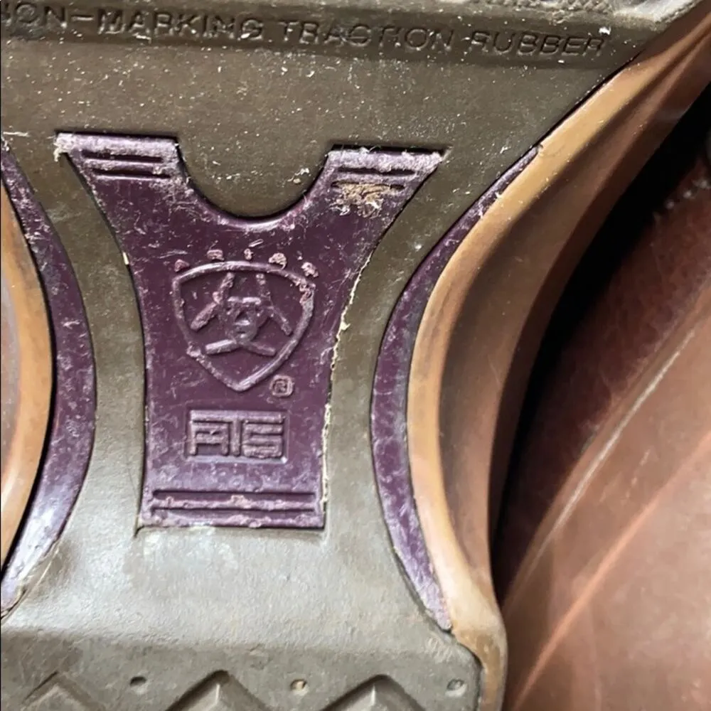 Ariat Brown Leather Clogs 7 - Image 10