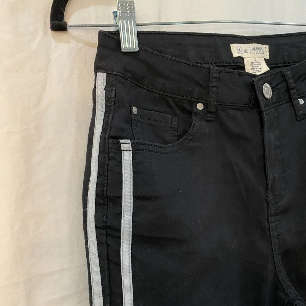 TILLY'S NWT Sky&Sparrow Side Stripe Black Dress Pants Slacks Straight L… - Image 7