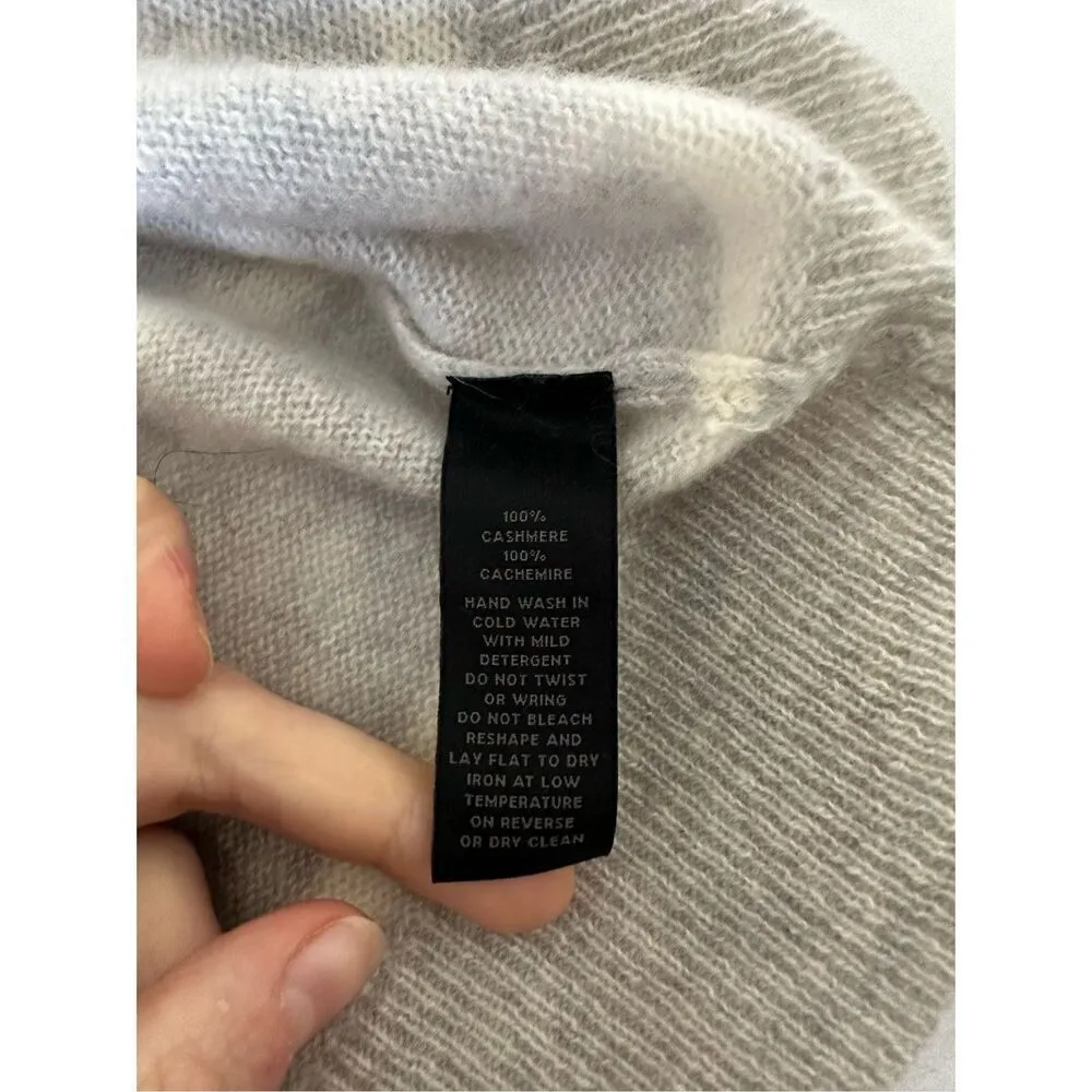 Saks 5th Avenue  Striped Cashmere Shell Size M - Image 6