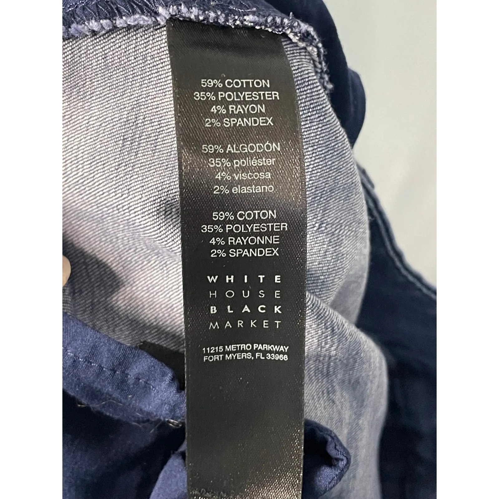 White House Black Market The Trousers Mid Rise Denim‎ Pants Size 6 - Image 11