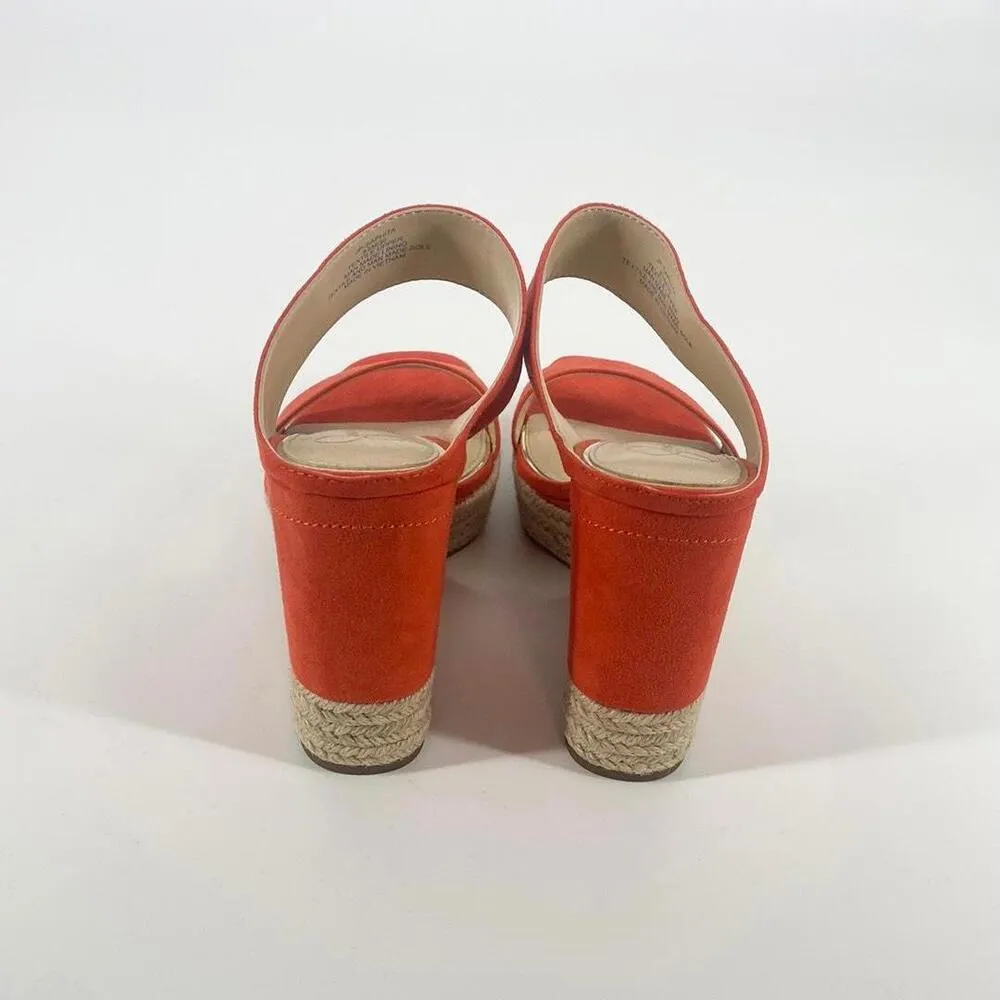 Chic Orange Wedge Sandals - Image 5