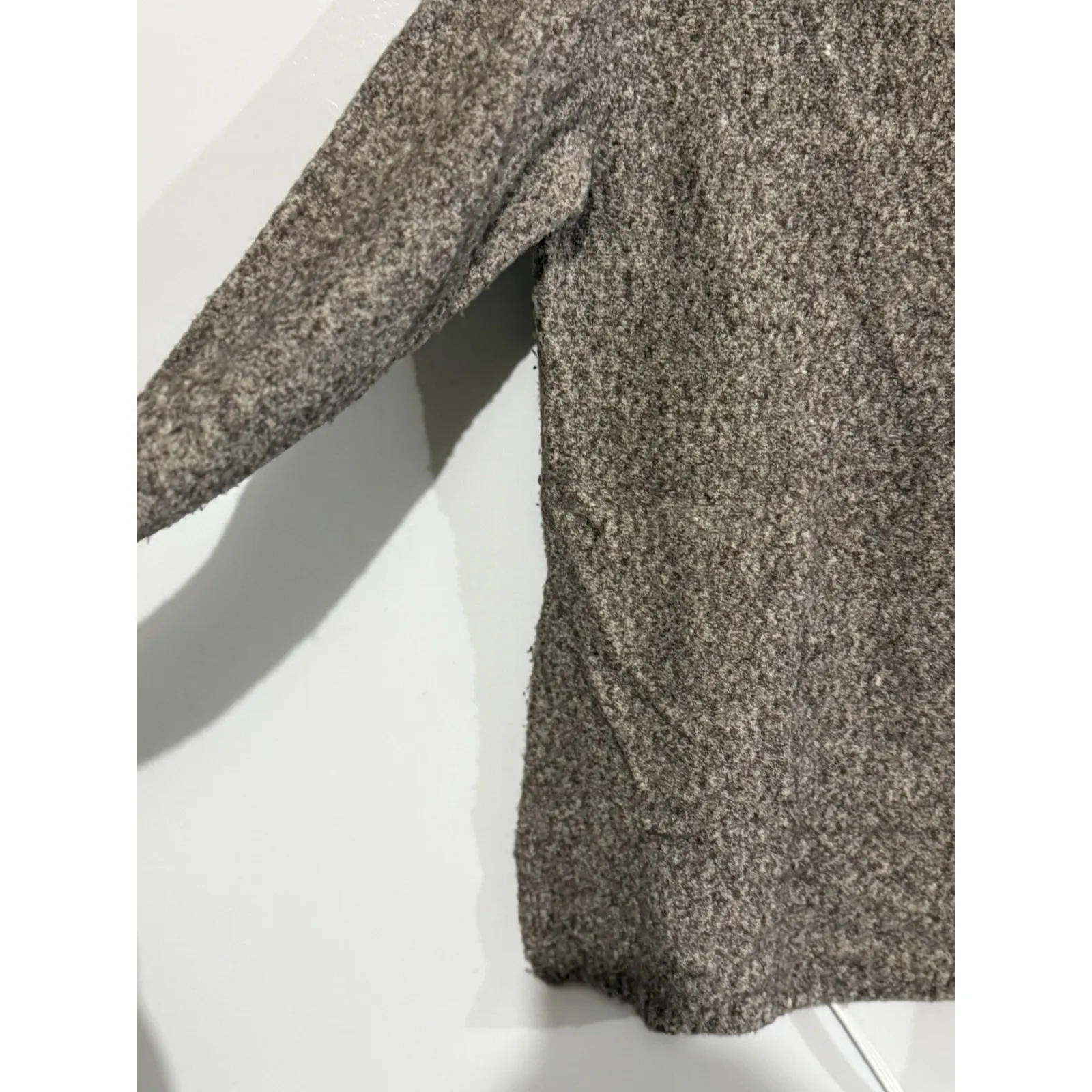 Athleta Oversize Knit Extra Fine Wool Blend Brown Speckled Sweater Size M - Image 2