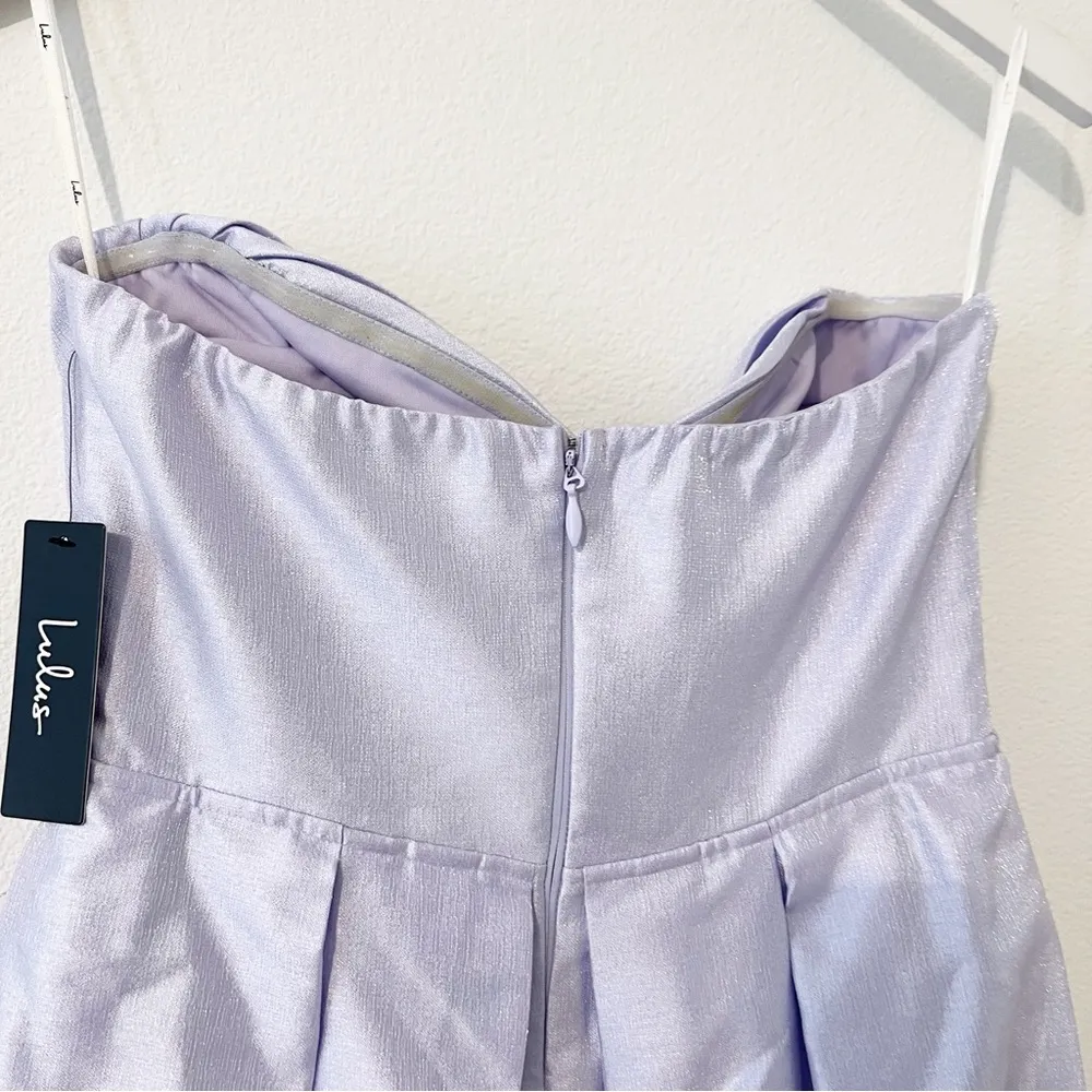 Lulu’s Princess Moment Lilac Strapless Maxi Dress Size Medium M NWT - Image 6