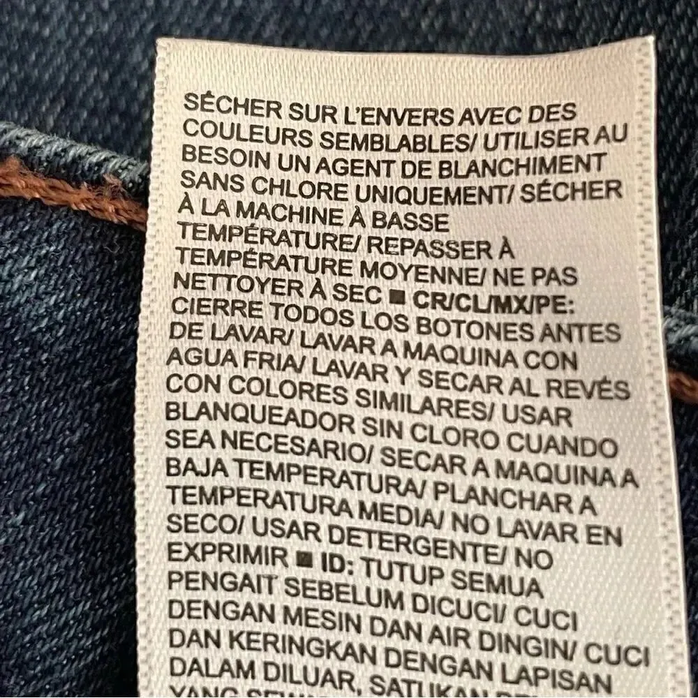 Old Navy Pop Icon Skinny Mid-Rise Dark Blue Womens Jeans SZ 8 Short - Image 3