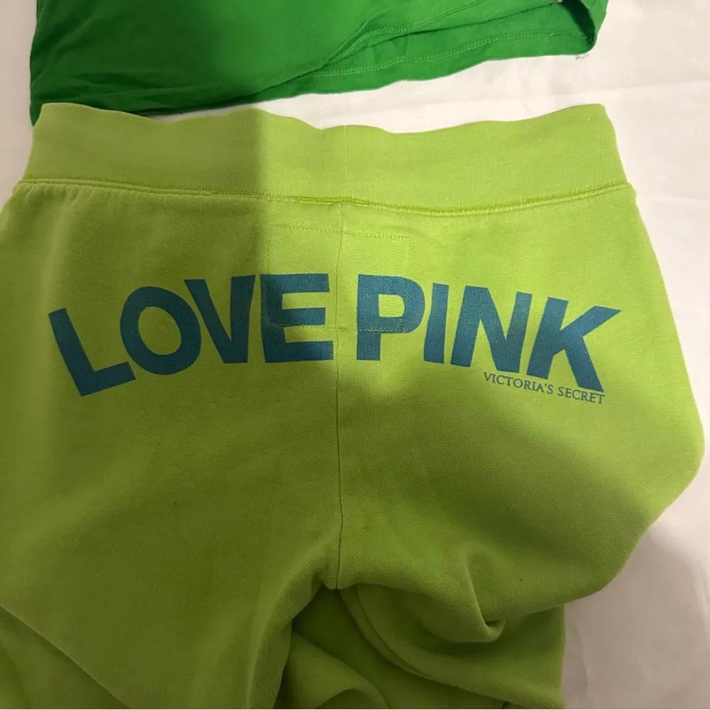 Y2K Vintage Pink Victoria Secret Tank top and Pants set - Image 7