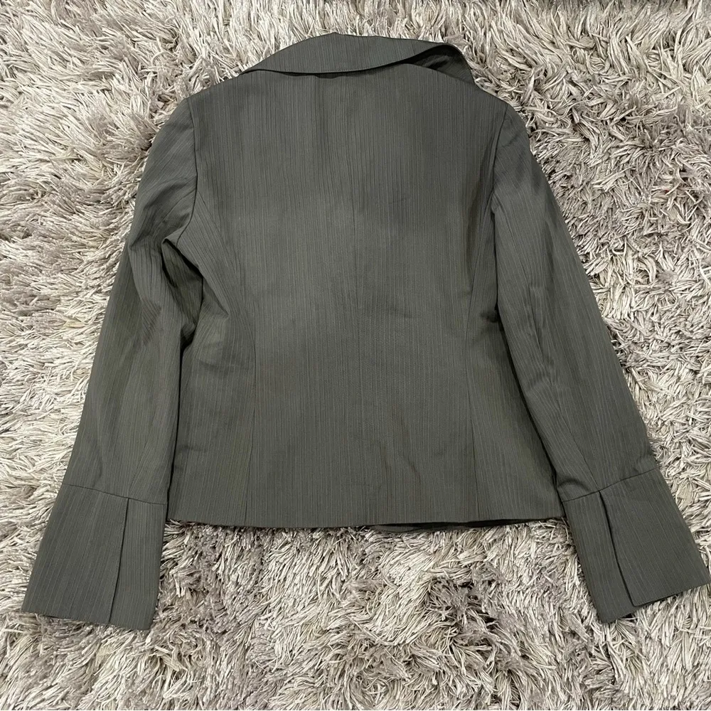 Lafayette 148 Wool Blend Gray Jacket Pants Set 4/ 6 - Image 5