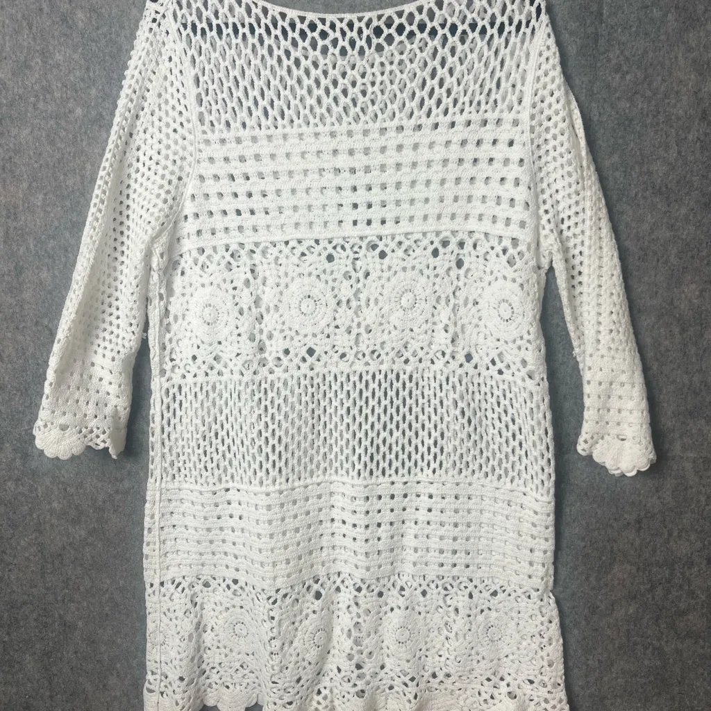 4SI3NNA Woman Size XL Crochet Knit Swimsuit Cover - Image 8
