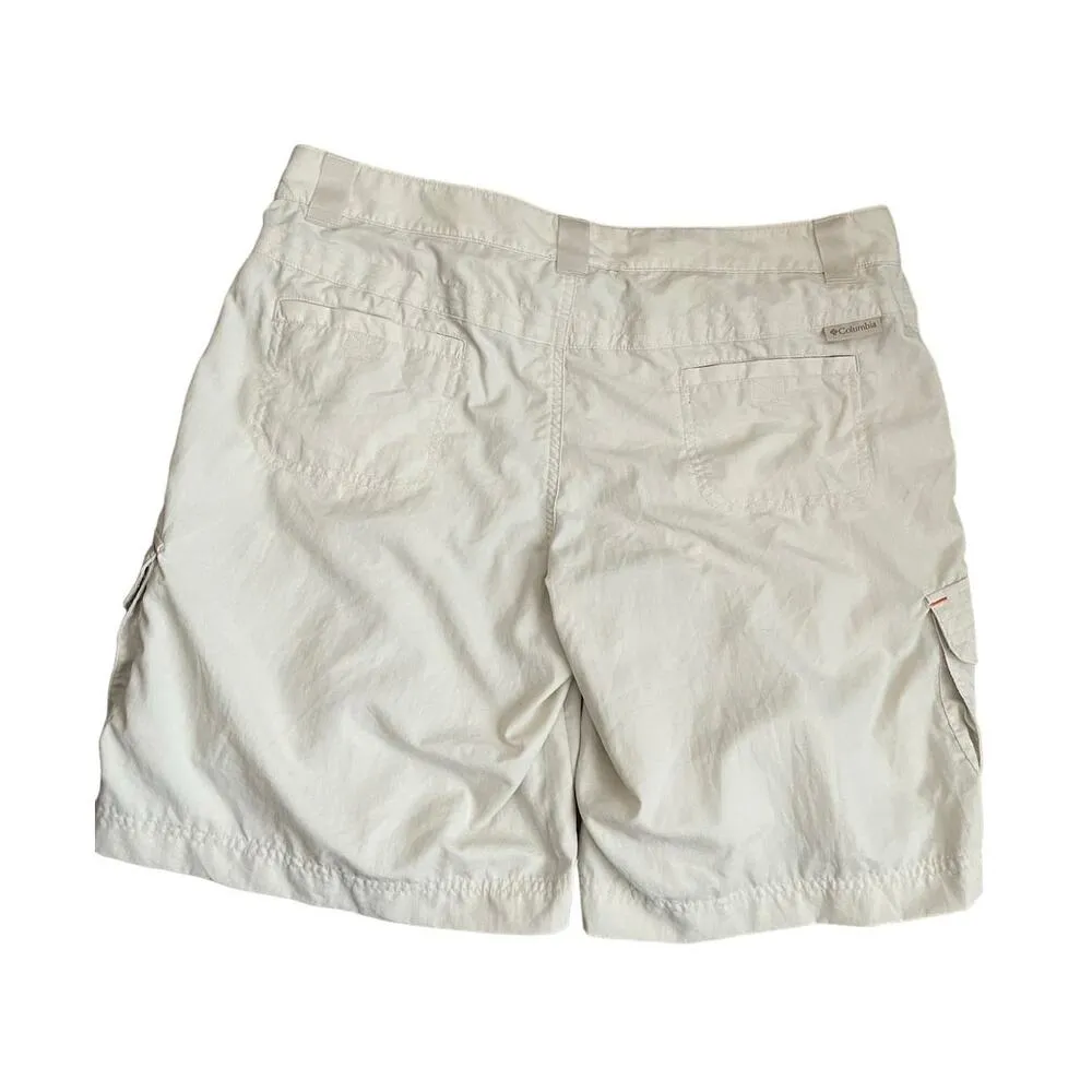 Columbia Women Nylon Shorts 14 Ivory Lightweight Hiking Camping Outdoor Basics - Image 3