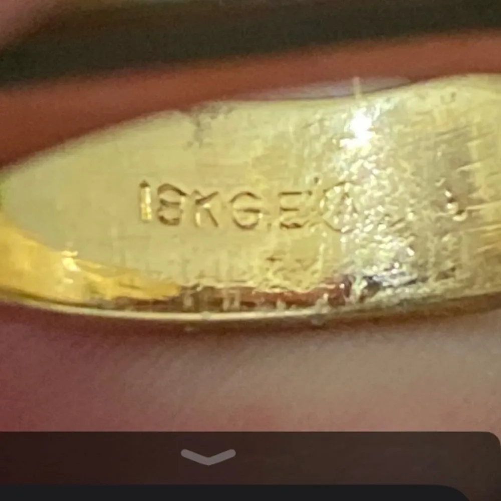 Vintage 18KGE Gold Electroplated Pave Baguette Clear Stones Flat Top Unisex Ring - Image 14