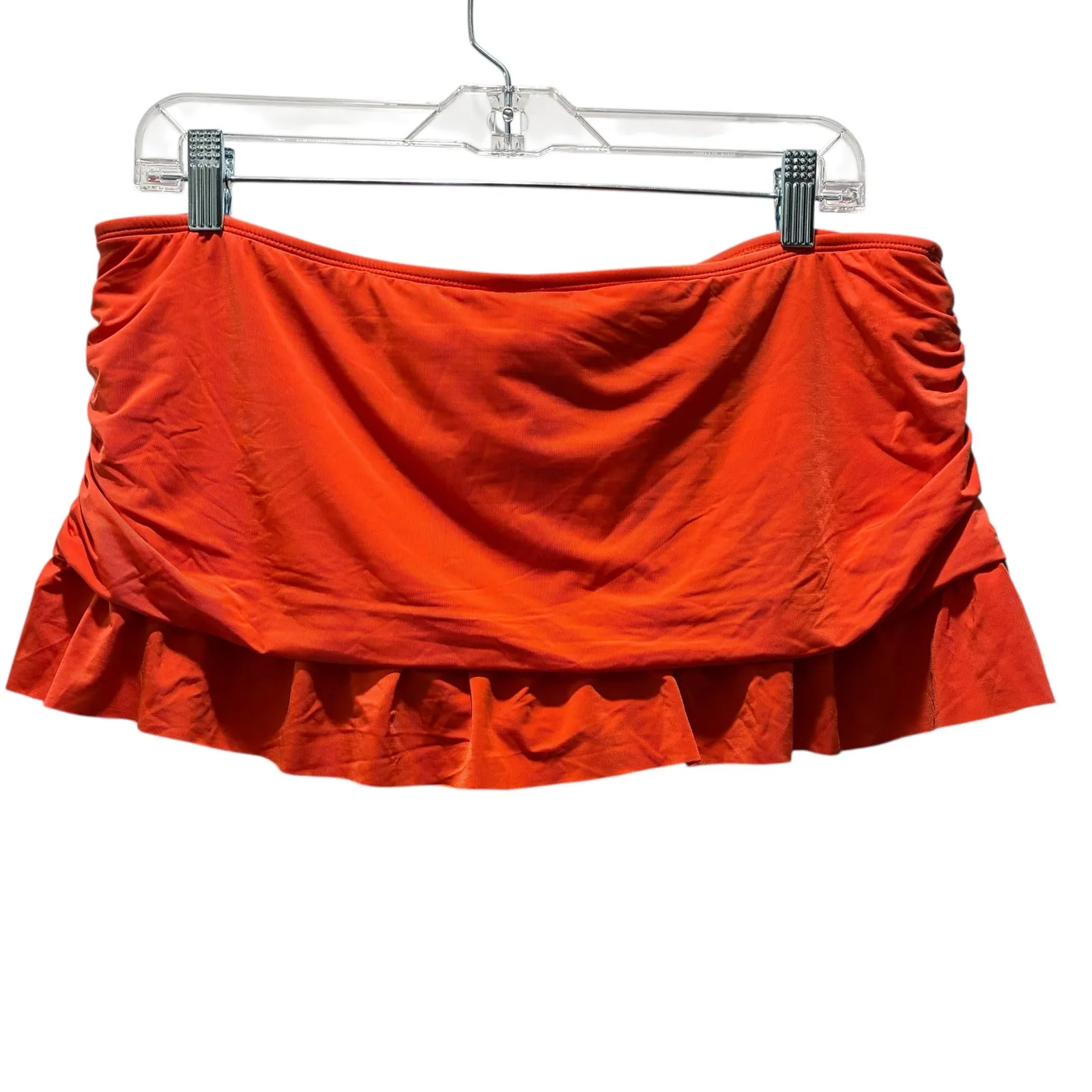 Kenneth Cole Reaction Skirt Swimwear Skort Orange Womens Size XL - Image 2