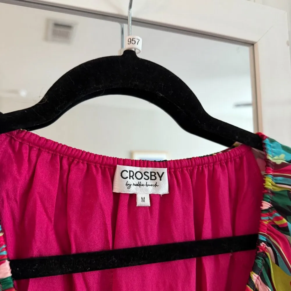 Crosby by Mollie Burch Holland Dress Size Medium Color Pink - Image 3