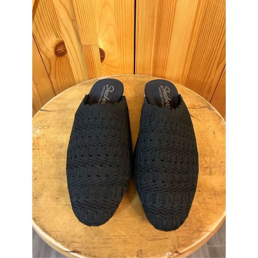 Skechers Cleo Snip Sweet Daffodil Black Womens Casual Flat Size 6 nwot - Image 2