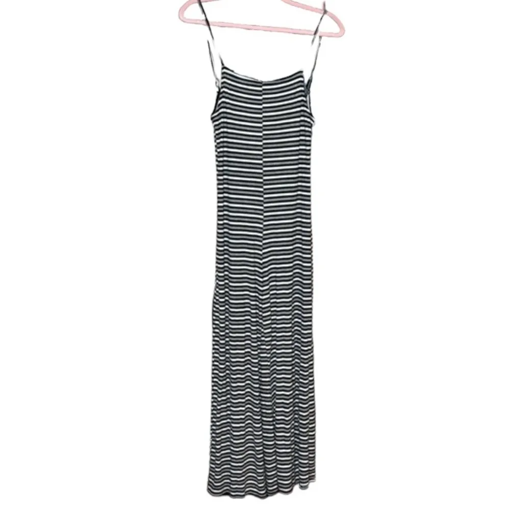 Heart & Hips Black, Gray & White Nautical striped Jumpsuit - Image 2