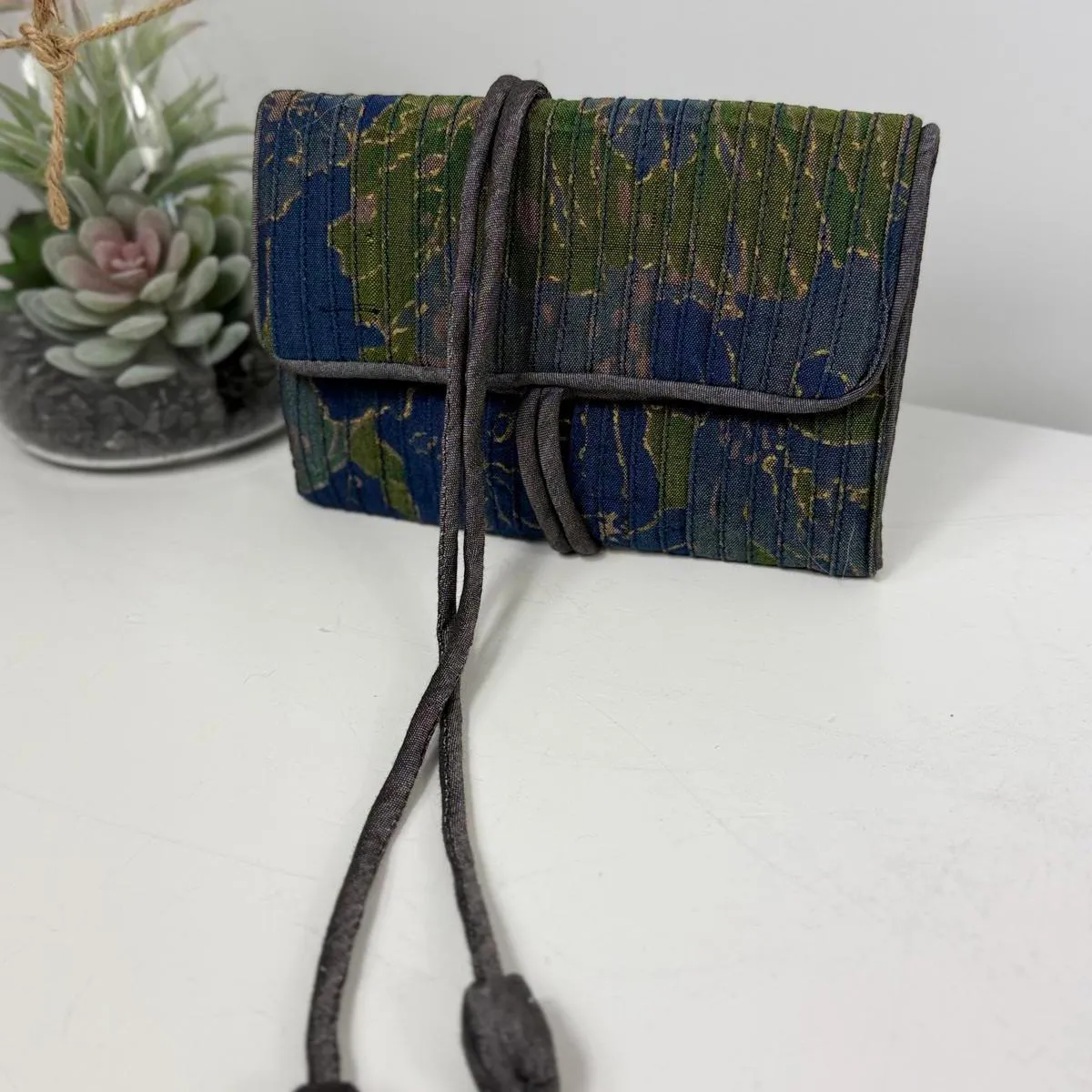Cute Fabric‎ Wallet/Purse Blue - Image 2