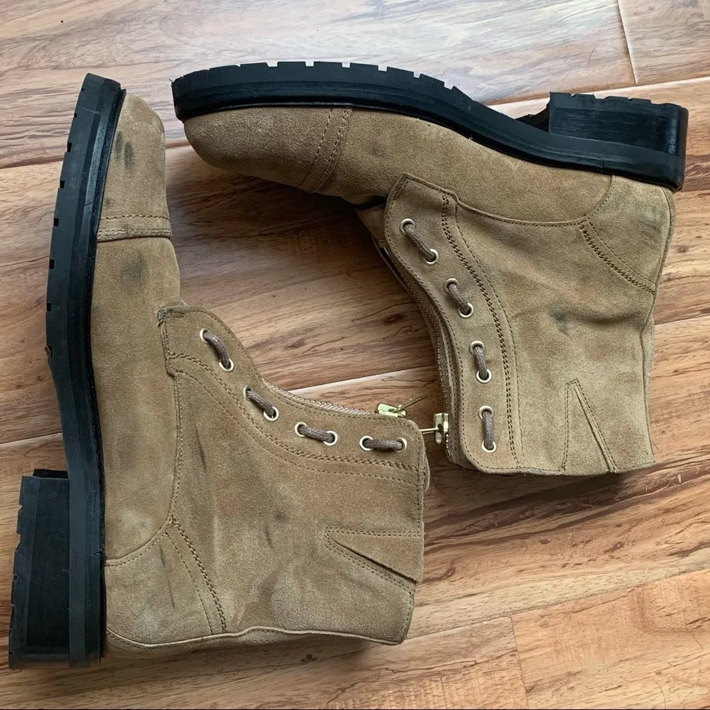 𝅺NEW- All Saints size 10 Ariel boots cognat suede - see all photos - Image 5