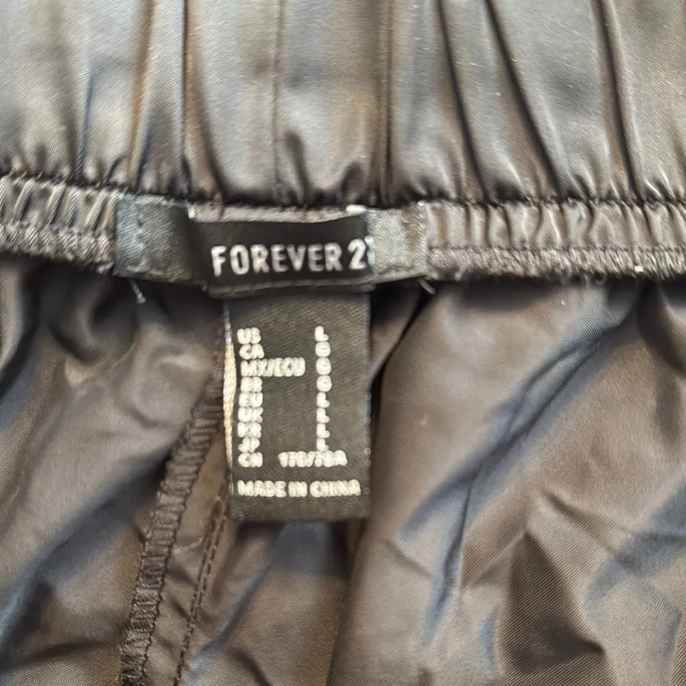 Forever 21 Black Track Joggers with Elastic Cuffs - Image 2