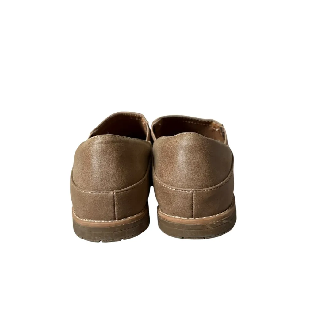 euro soft by sofft taupe padded slip on casual loafers comfort technology 6 1/2M Tan Size 6.5 - Image 5