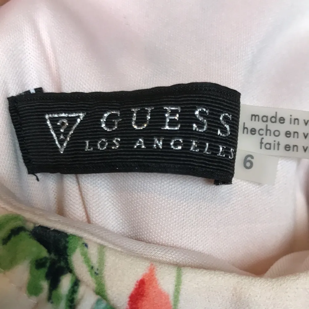 Guess Women’s Floral Print Light Pink Off the Shoulder Tank Sheath Dress - Image 9