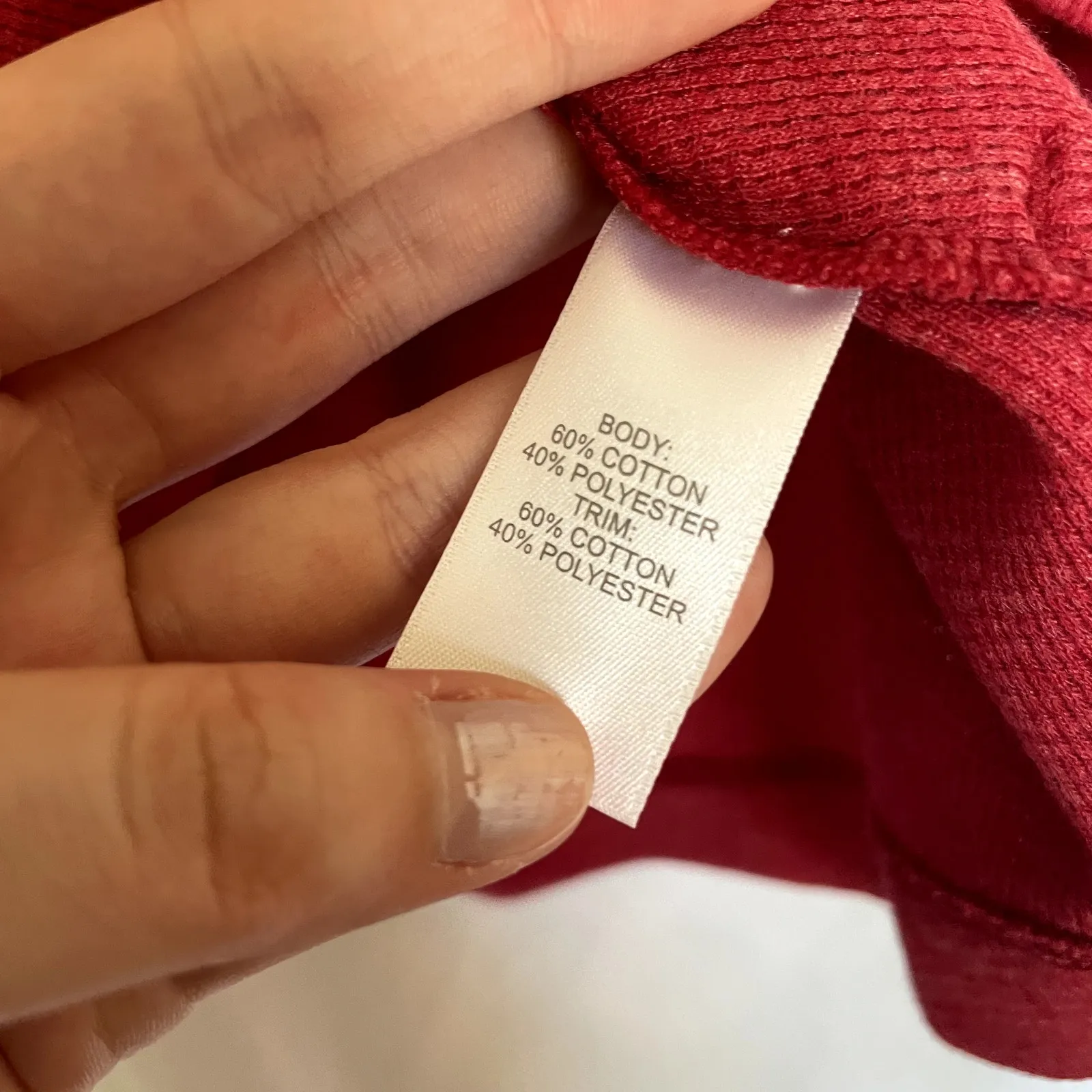 NWT J.Jill red knit sweater long sleeved women's size MP casual pockets button - Image 7