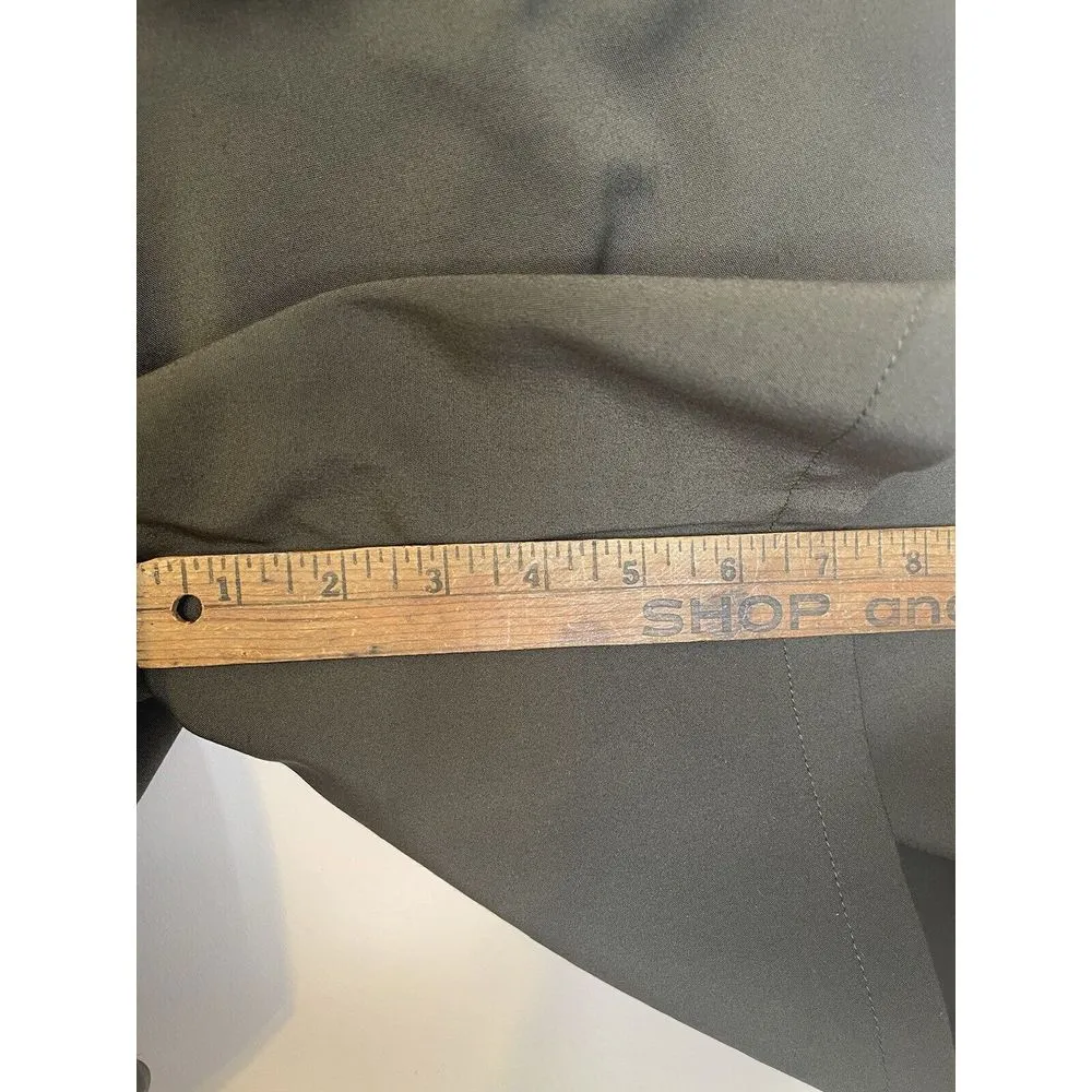 Iora Women's Shorts Xl Eur 42 Uk 14 High‎ Waisted Belt Loops Army Green Modest - Image 5