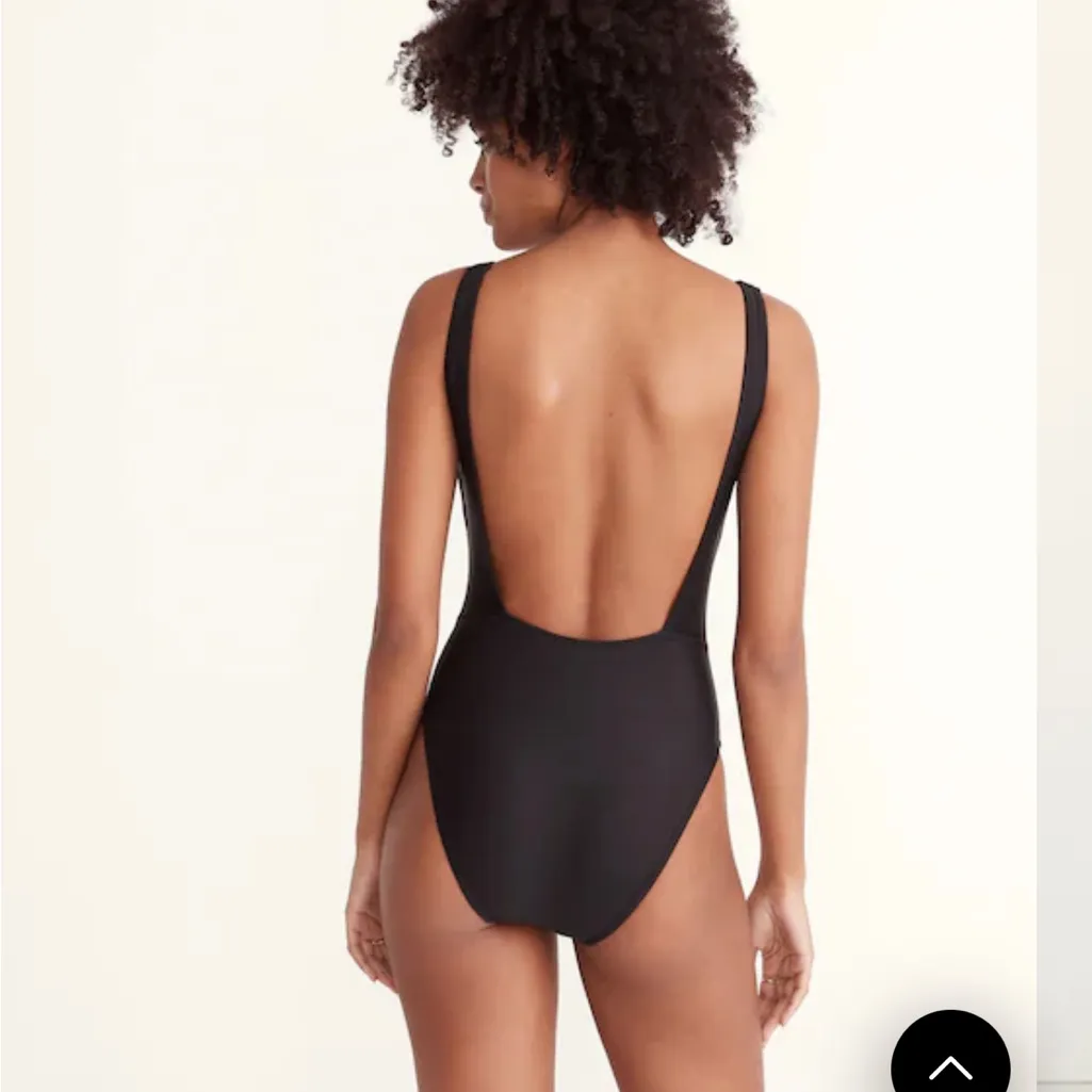 Madewell Second Wave Square Neck Low Back One Piece Swimsuit Size L - Image 2