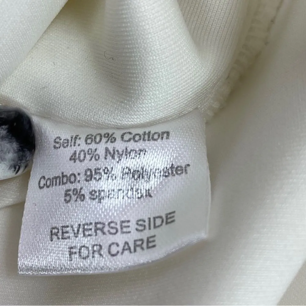 Alexia Admor Lace Front Bell Sleeve Sheath Dress Small Ivory White Half Sleeve - Image 11