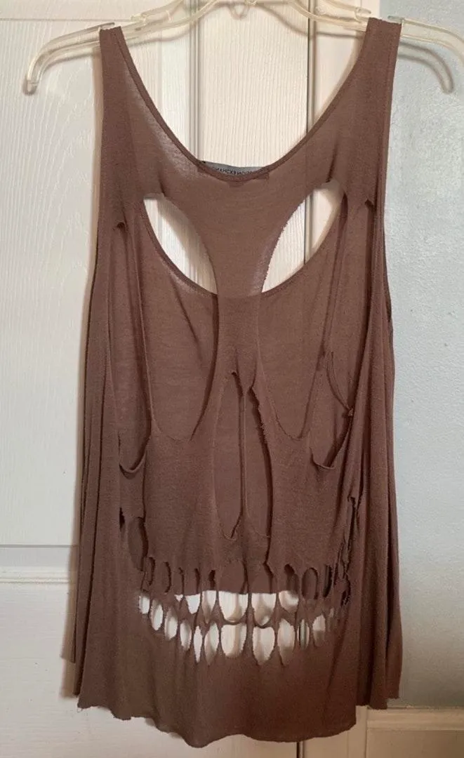 Foreign Exchange Skull Cutout Tank - Image 2