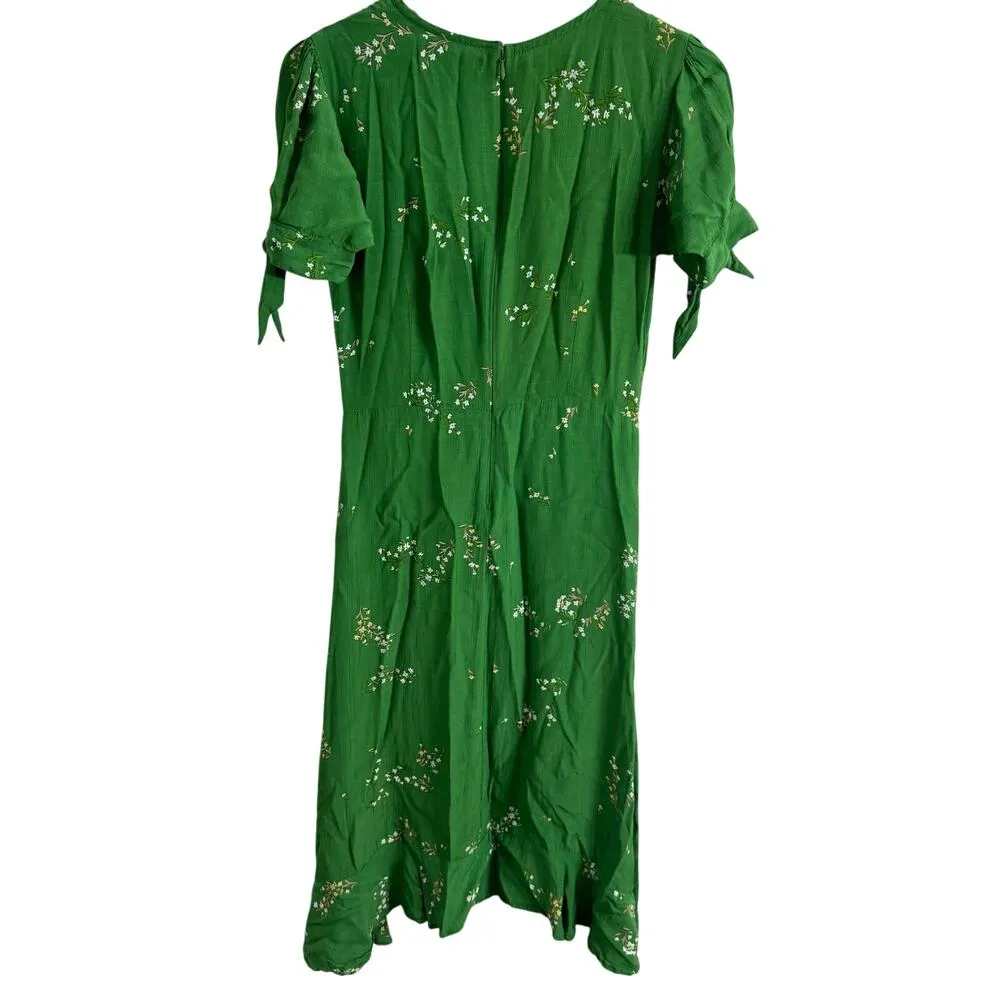 Faithfull the Brand Emilia Green Floral Print
Midi Dress Size 2 - Image 8