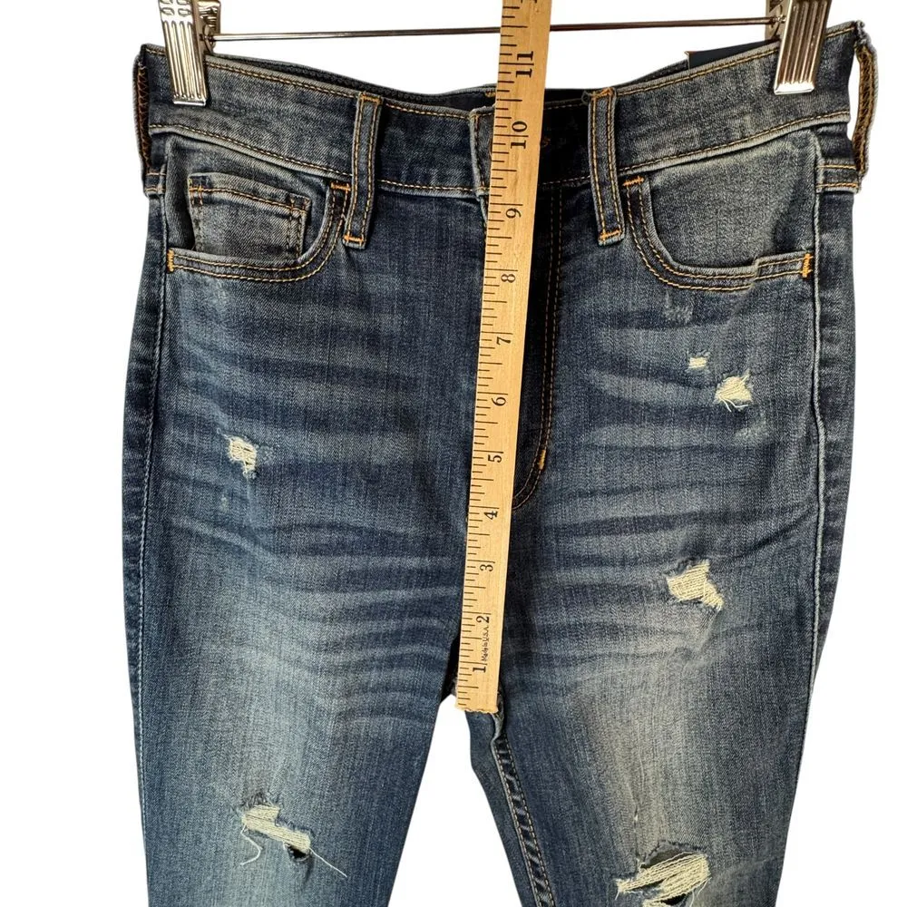 Hollister Ultra High Rise Super Skinny Distressed Jeans Stretch W25‎ L28 1S - Image 8