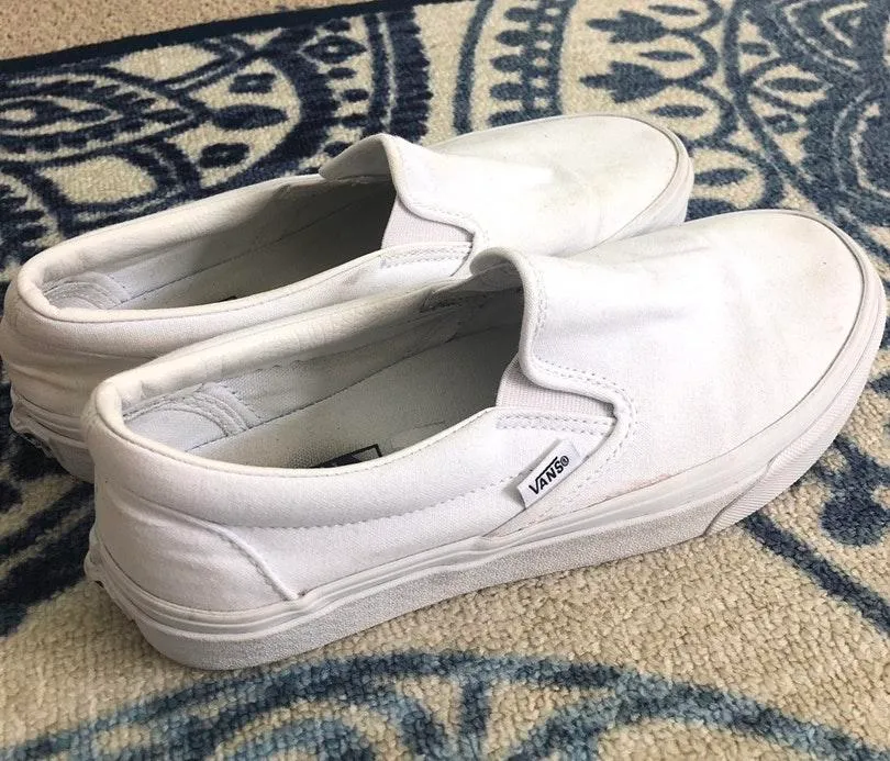 Vans White Slip On - Image 3