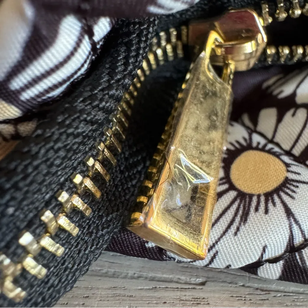 NANETTE LAPORE Large Blue Quilted Daisy Print Tote Bag Errands‎ School Work - Image 6