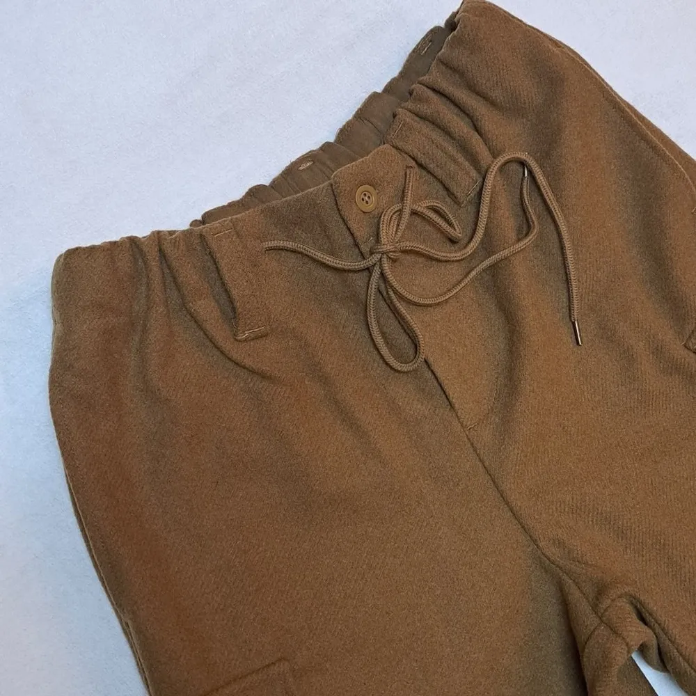 NWOT Free People Charli Wool Longline Cargo Shorts Bronze Brown Size XS - Image 8