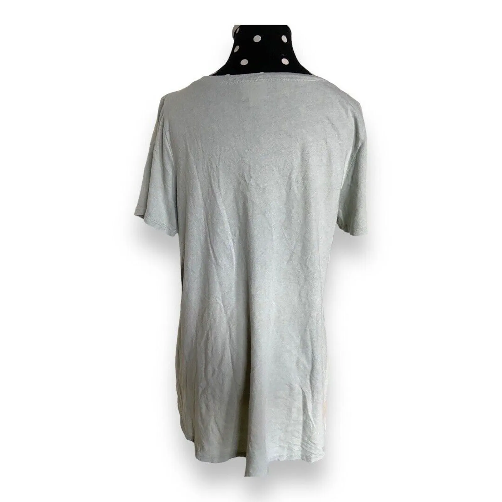 LuLaRoe Womens Tee‎ Sz M Light Green Christy T V Neck Solid NEW with Tags - Image 3