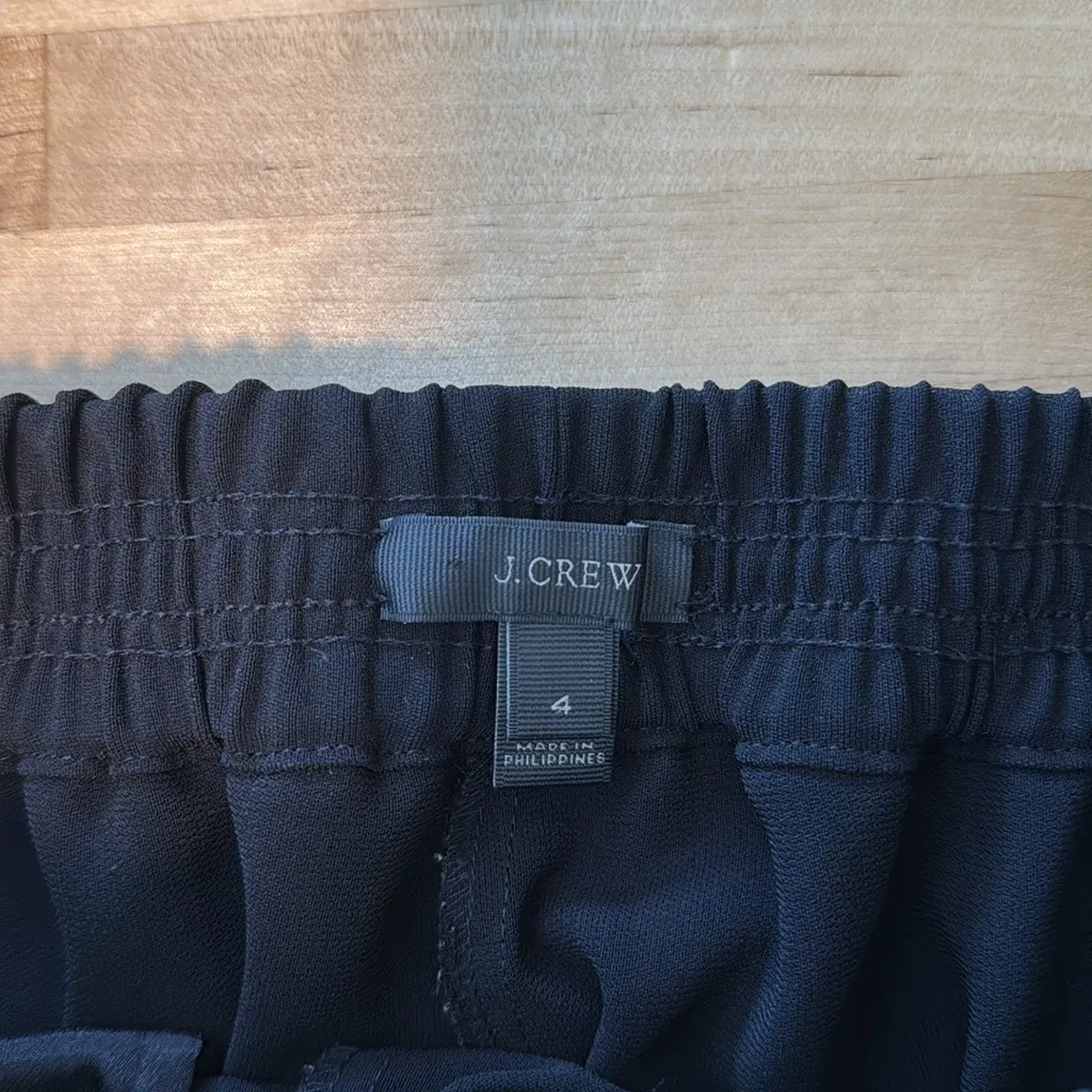 J. Crew Mid-Rise Pull On Cropped Woven Career Dress Pant Trouser w/Pockets, 4 - Image 7