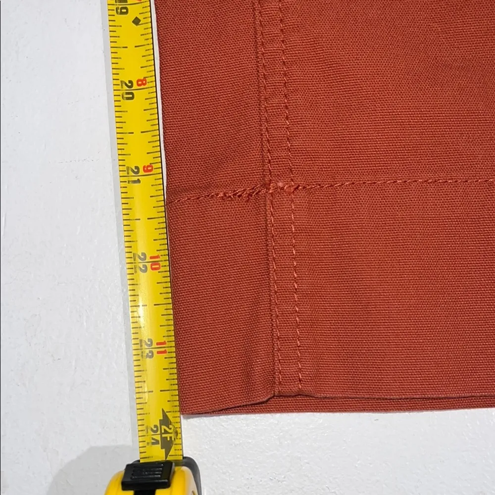 Talbots Wide Leg Chino Pants in Rust Orange size 6 - Image 6