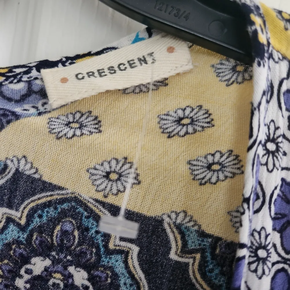 Crecent Sz S Multicolor Patchwork Kimono - Image 5