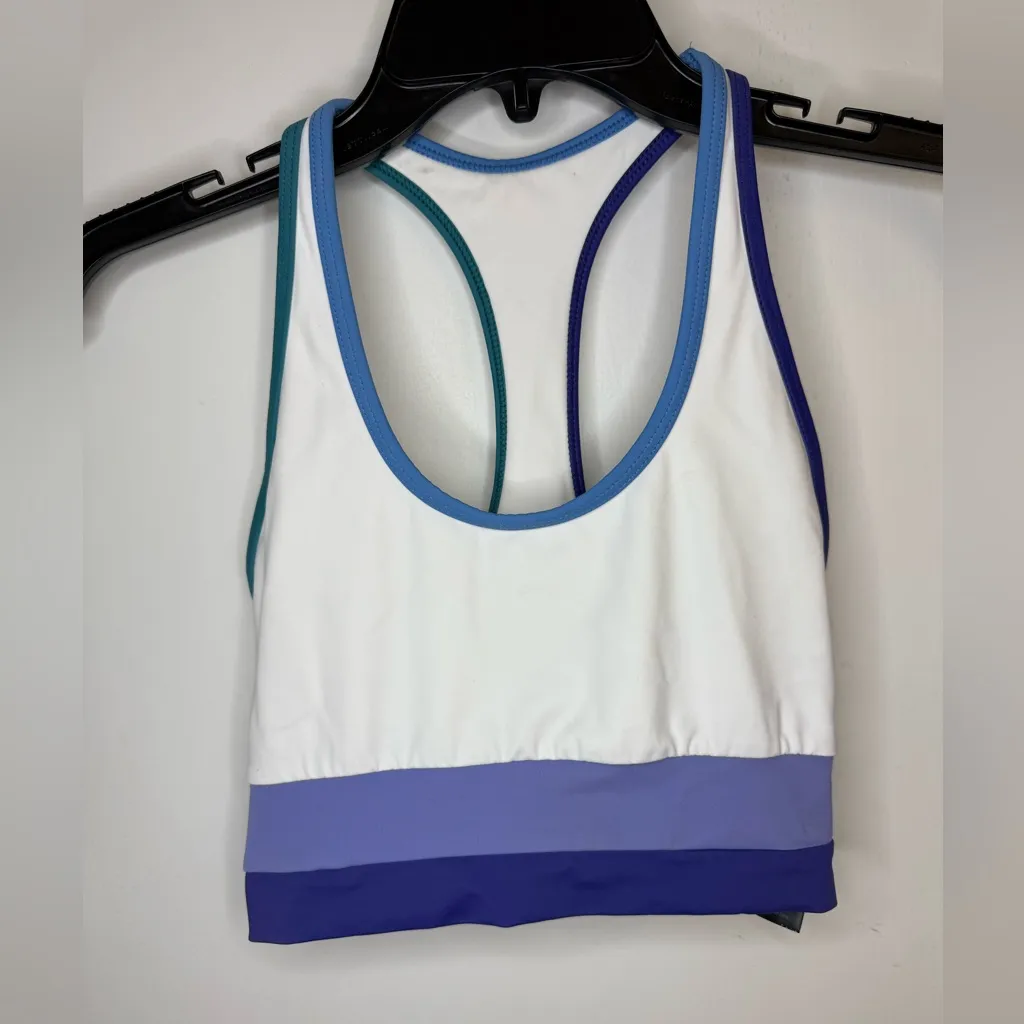$84 Beach Riot Sport Marianna Top in Blue Colorblock size S - Image 2