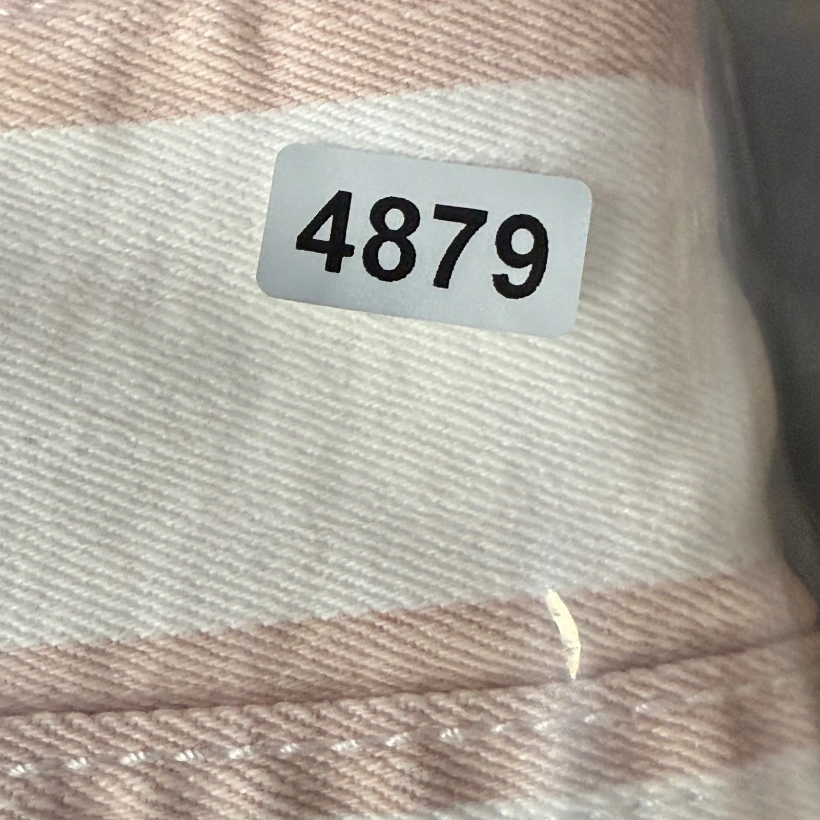 Altar'd State Womens Size M Pink White‎ Striped Cutoff Denim Shorts Frayed Hem Size M - Image 11