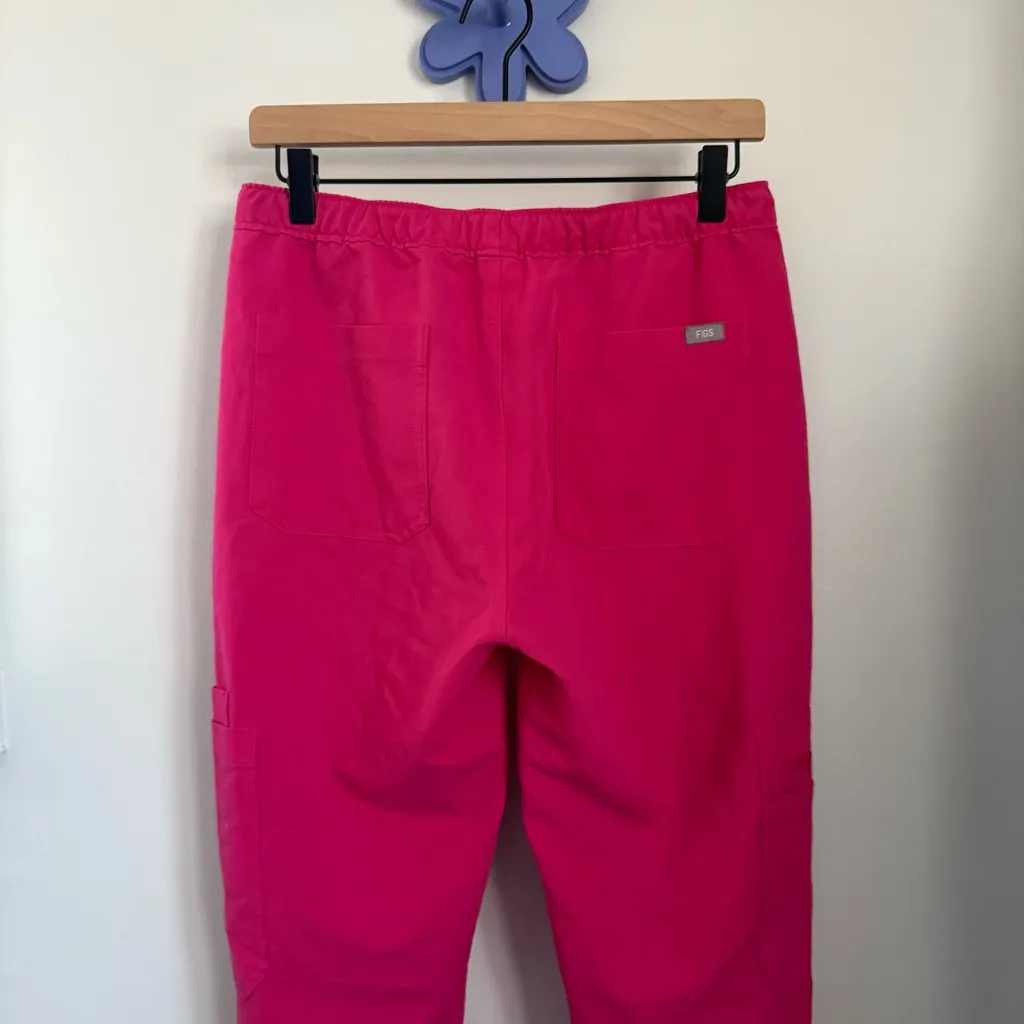 Figs XS Yola Scrub Skinny Pants Magenta Pink Dentist Doctor Nurse - Image 5
