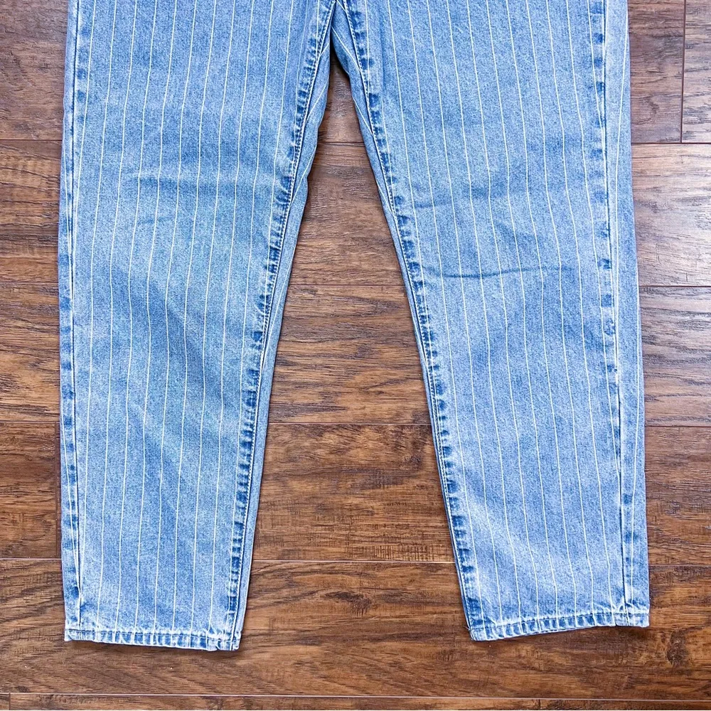 Madewell • The Perfect Vintage Jean: Pinstripe Edition crop ankle blue white - Image 6