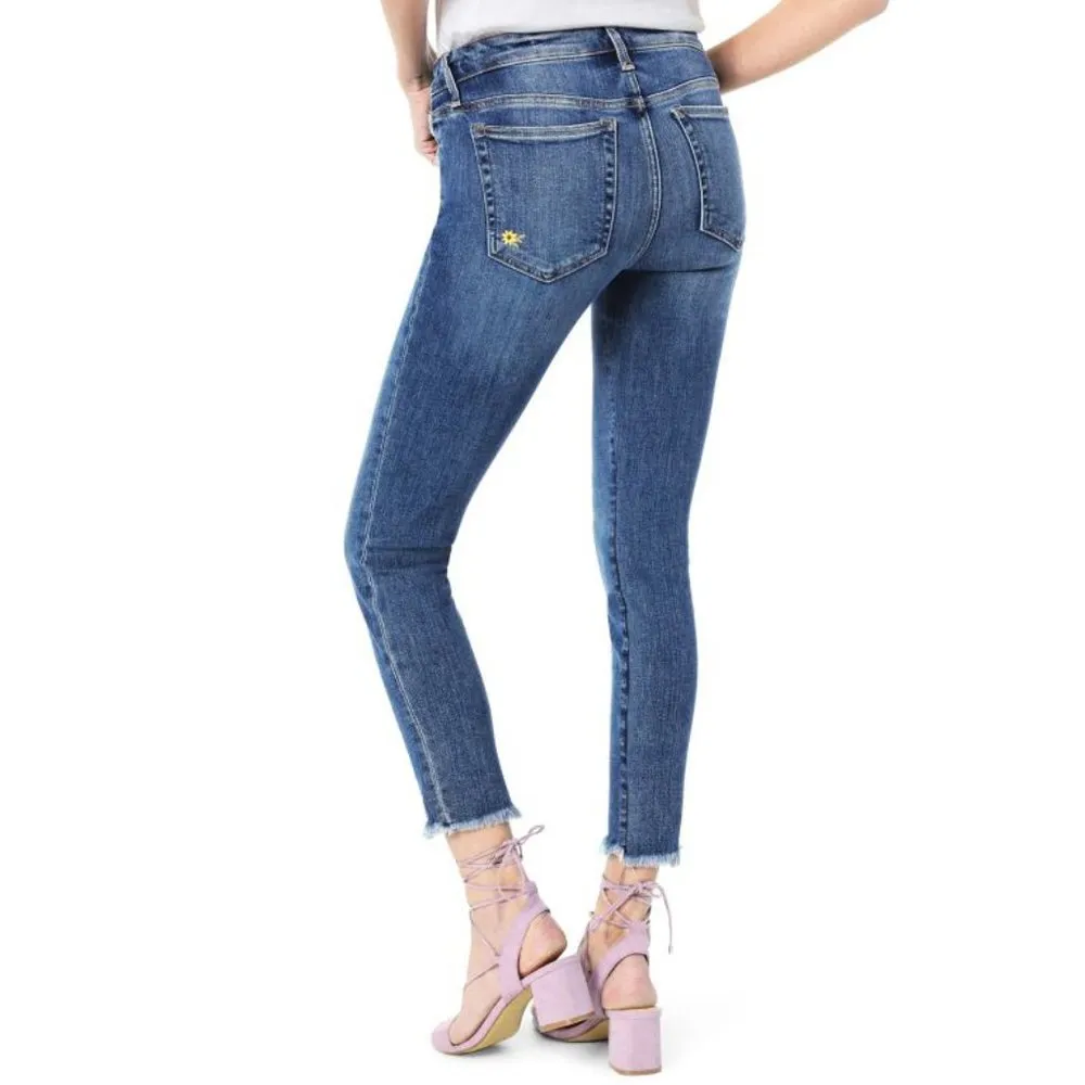 Joe's Jeans The Icon Skinny Crop Brooklynn Daisy High-Rise Floral Distressed 24 - Image 2