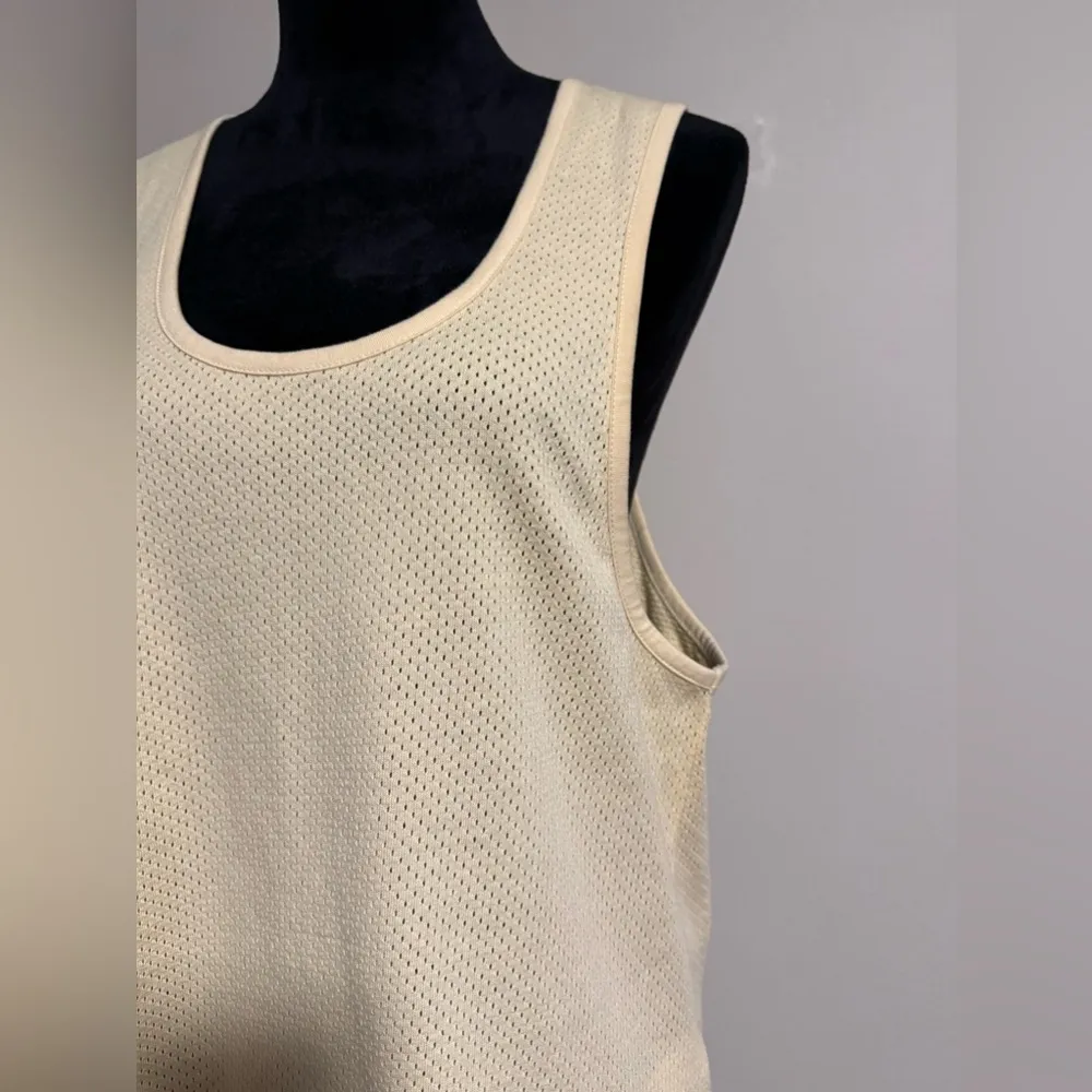 NWT Varley Light Yellow Arlee Mesh Breathable Tank Top size small - Image 3