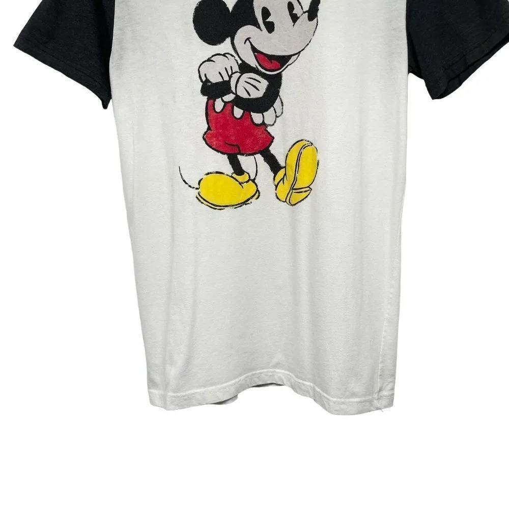 2/$30 Disney Mickey Mouse Retro Short Sleeve Crewneck T-Shirt Tee Shirt Top - Image 4