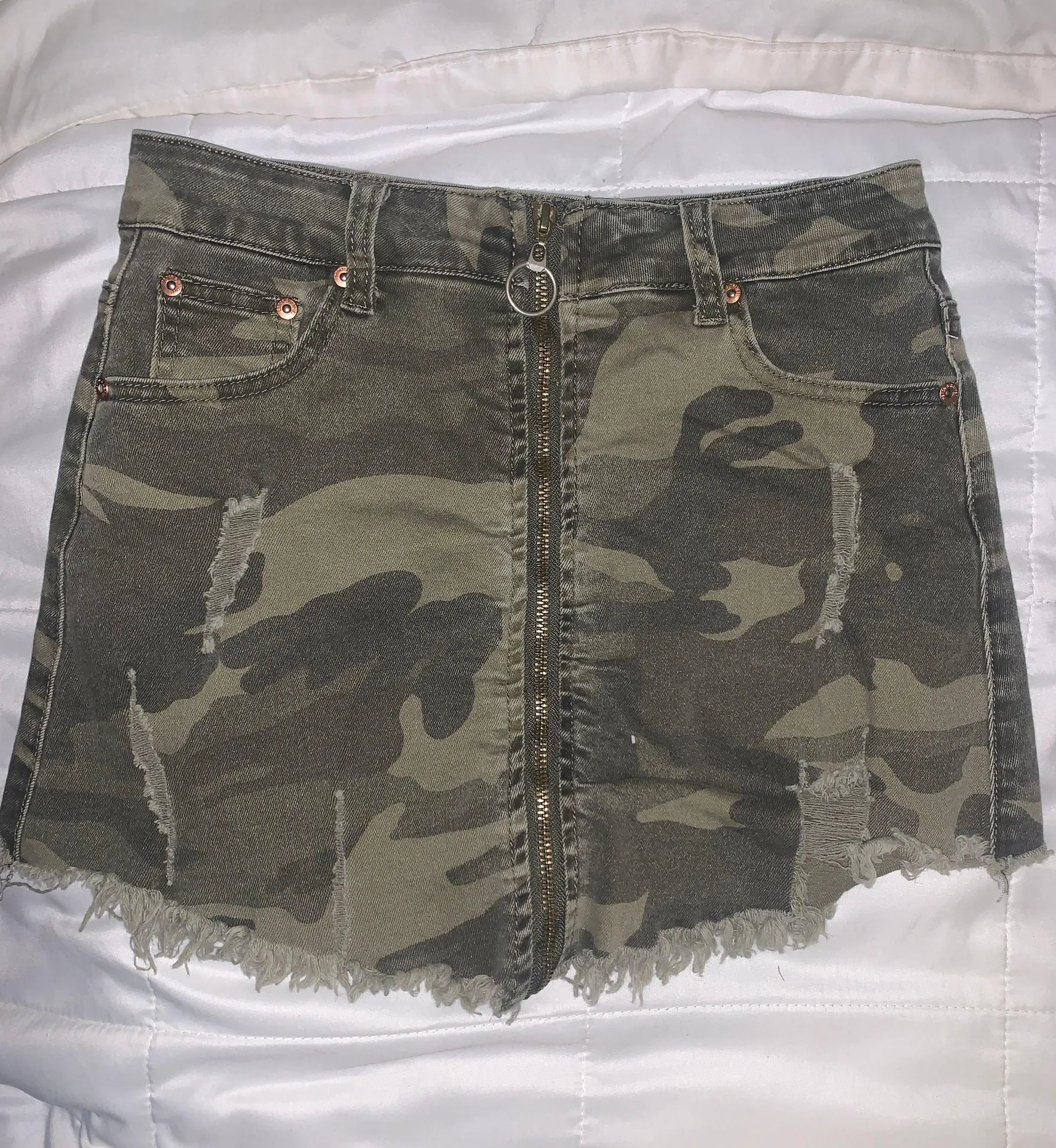 Camo Denim Skirt - Image 2