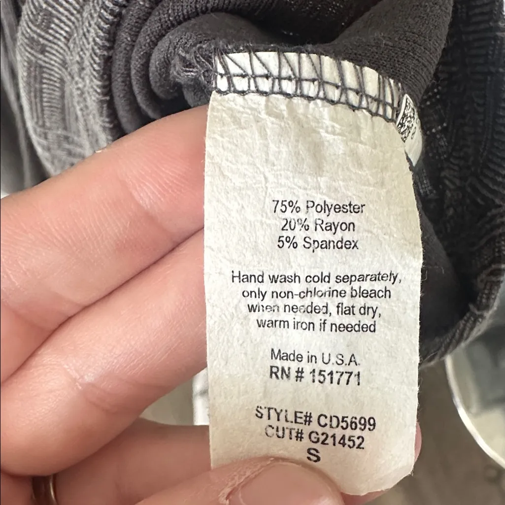 Gilli Gray Plaid Short Sleeve Faux Wrap Tie Waist‎ Fit & Flare Dress - Image 3