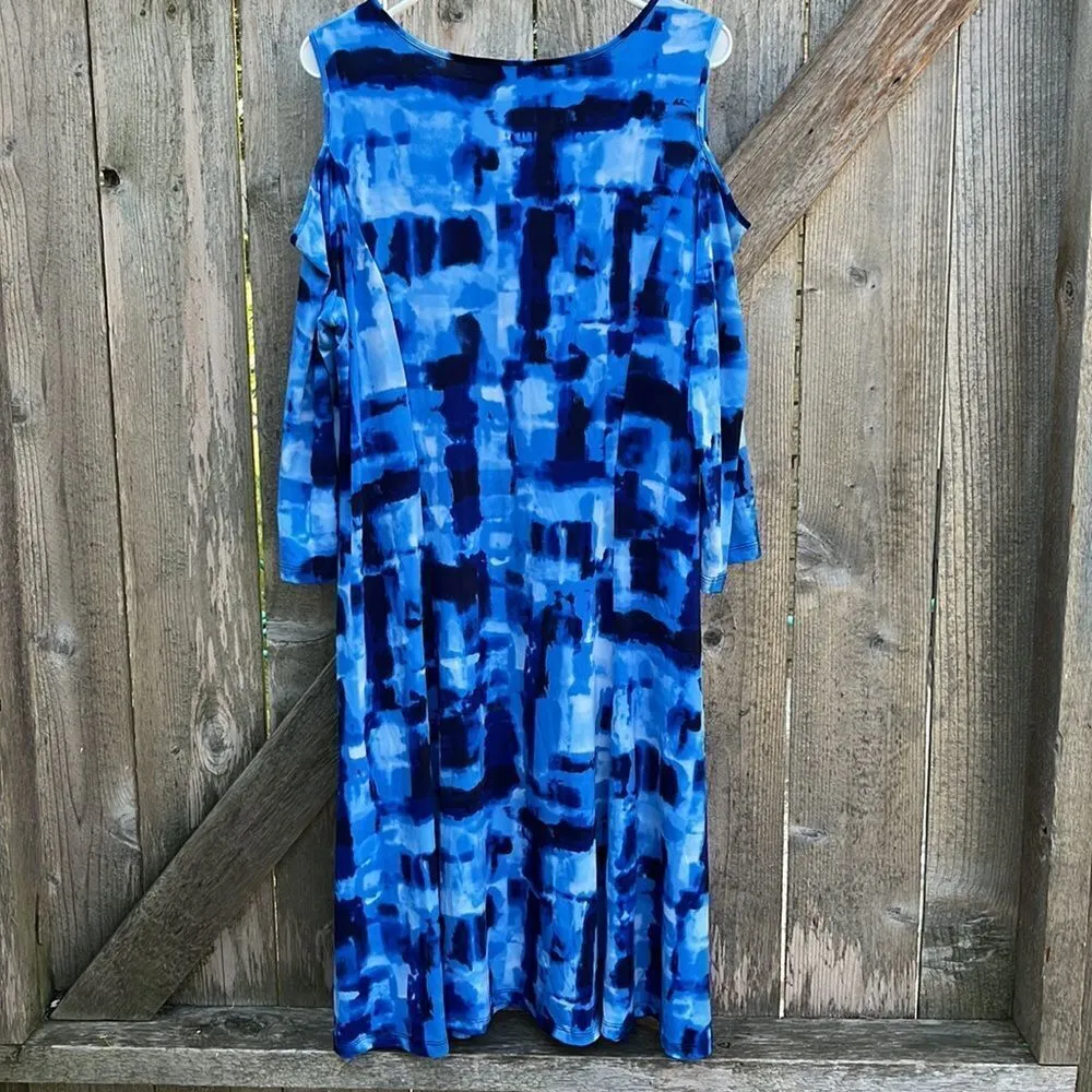 EUC Susan Graver liquid knit dress - Image 8