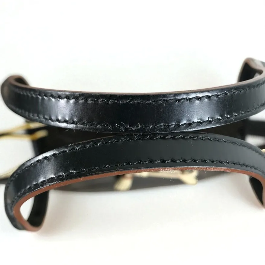 ANYA HINDMARCH Italian Leather Bow Handbag Tote Black Clasic Luxury Designer Y2K - Image 7