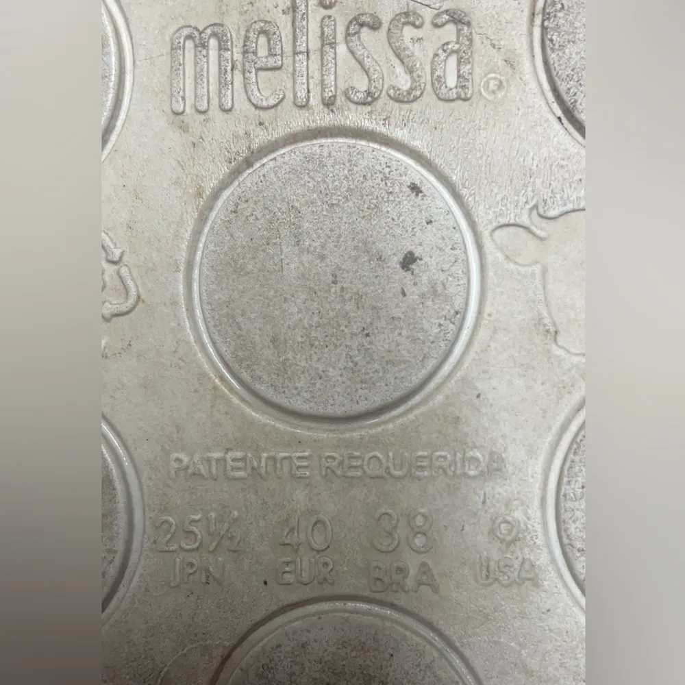 Sanrio Melissa X Hello Kitty Pink Rubber Platform Sneakers Sz 9 - Image 8