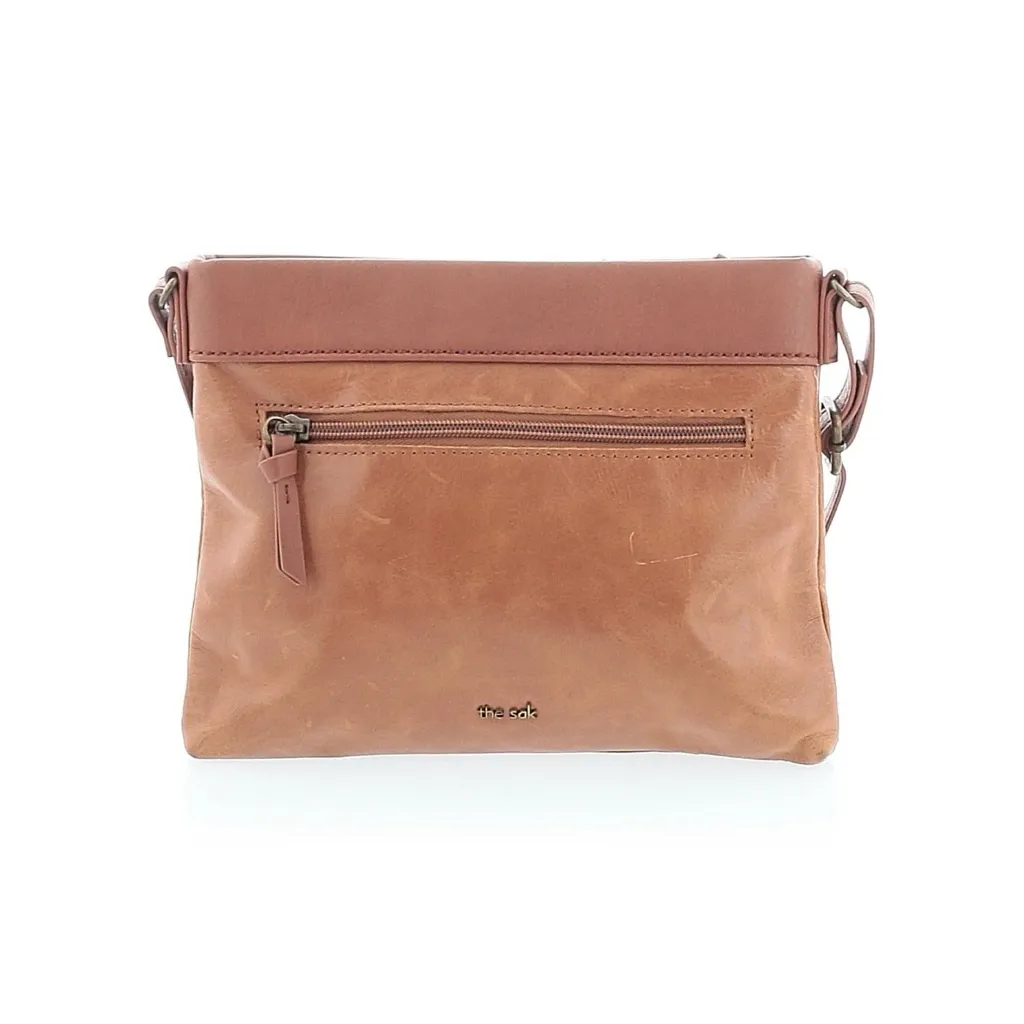 🤎 The SAK Sanibel Mini Leather Crossbody Tobacco Embossed Floral 🤎 - Image 3