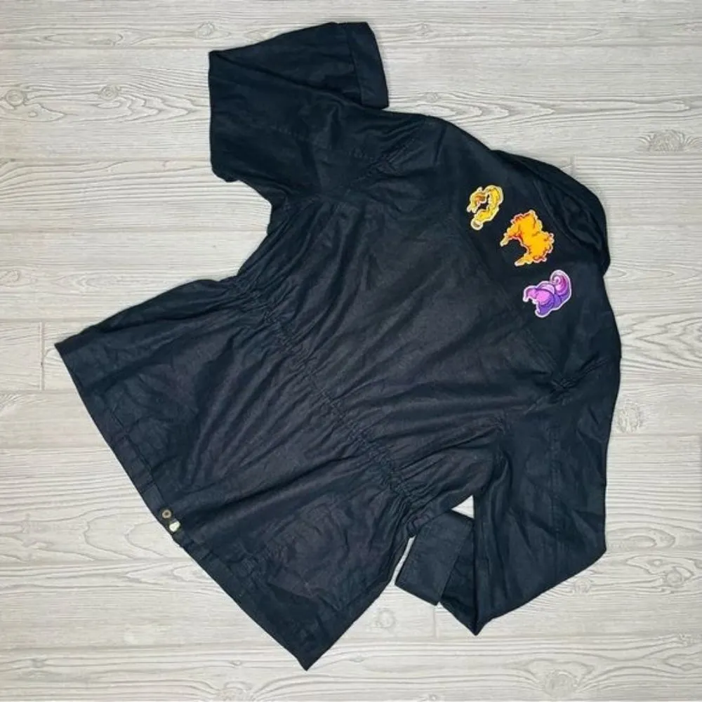 Hocus pocus Sanderson sister Croft & barrow hand crafted jacket XL embroidered - Image 4